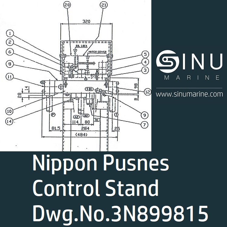 Control Stand Dwg.No. 3N899815 NIPPON PUSNES