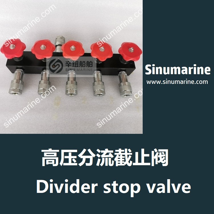 Divier stop valve for vessel