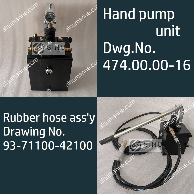 Hand pump unit Dwg.No.474.00.00-16