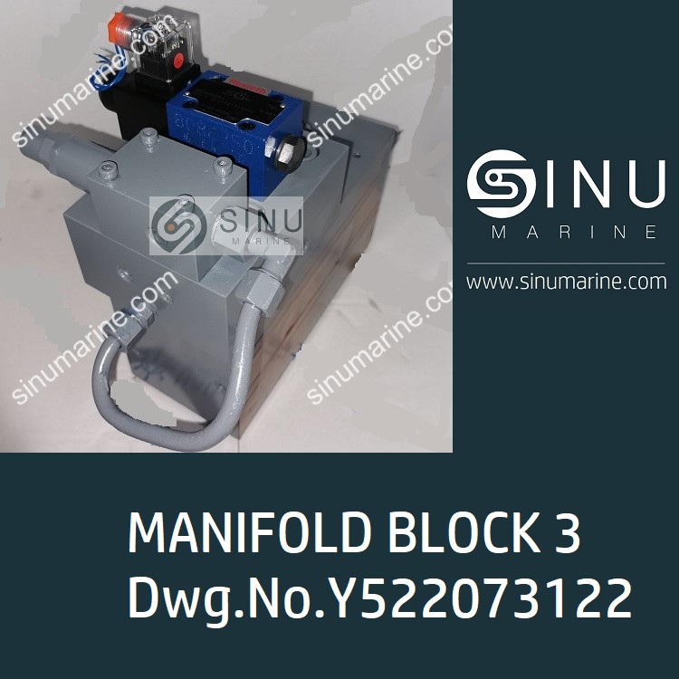 MANIFOLD BLOCK 3 DWG.NO.Y522073122-DECK-CRANE