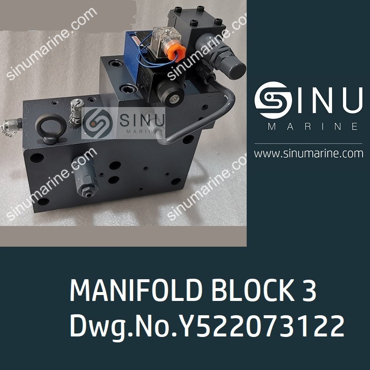 MANIFOLD BLOCK 3 DWG.NO.Y522073122 Tsuji