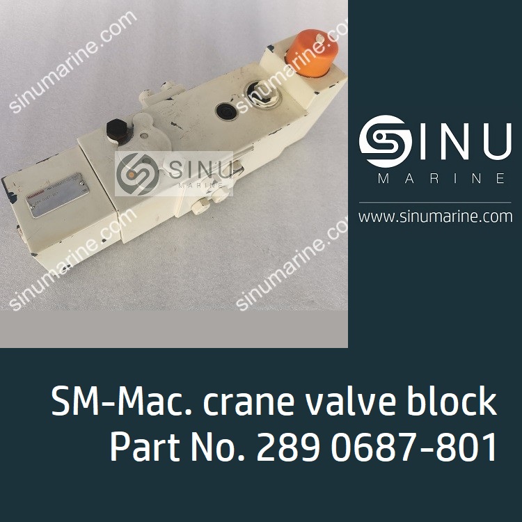 Macgregor crane valve block Part No. 289 0687-801,