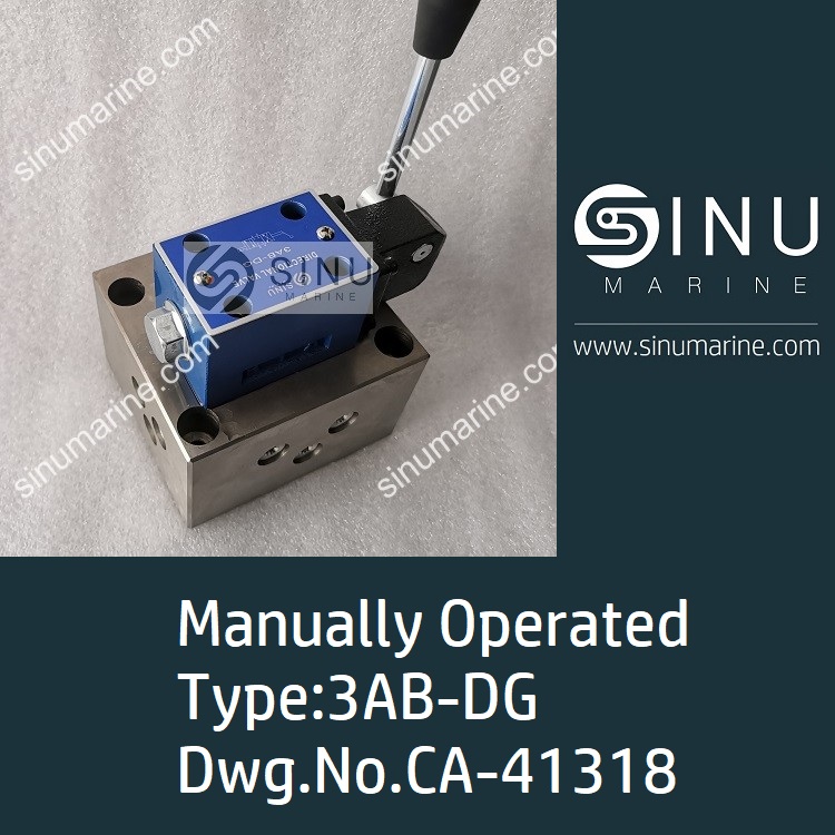 Manually operated  valve 3AB-DG DWG.NO.CA-41318