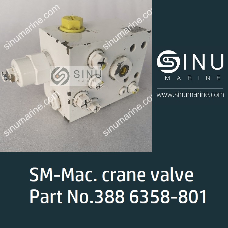 deck crane valve 388 6358-801 ship spares