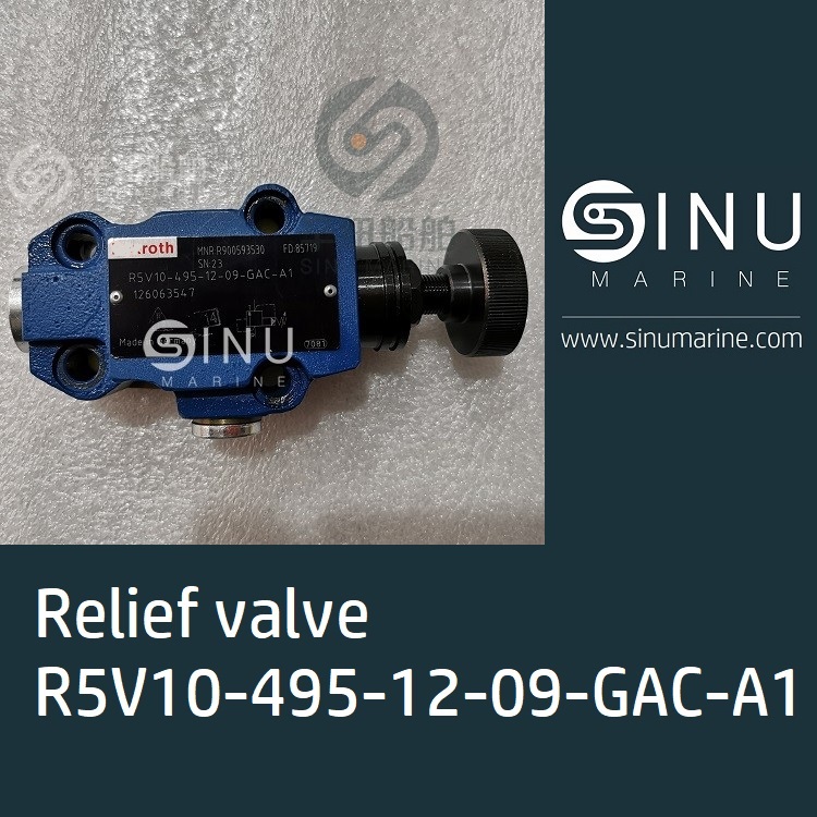 Relief valve R5V10-495-12-09-GAC-A1 船用舱盖截止阀液压阀设计