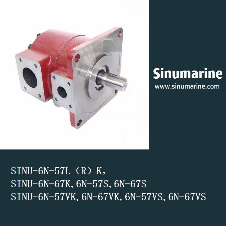 Sinu 6N hydraulic pump for IHI deck crane.6N系列克令吊油泵 船舶液压备件
