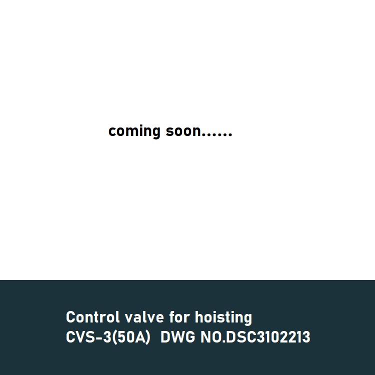 Control valve for hoisting CVS-3(50A)  DWG NO.DSC3102213