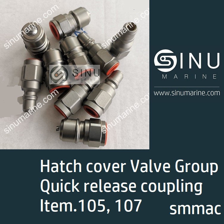 Quick release coupling for ship marine