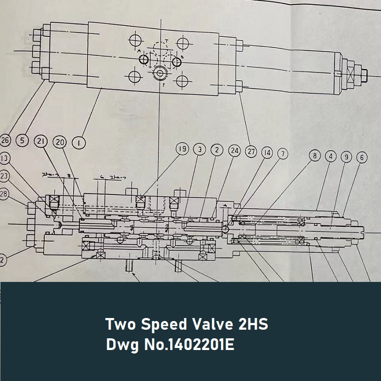 Nippon Pusnes Two Speed Valve 2HS Dwg No.1402201E-Sinu