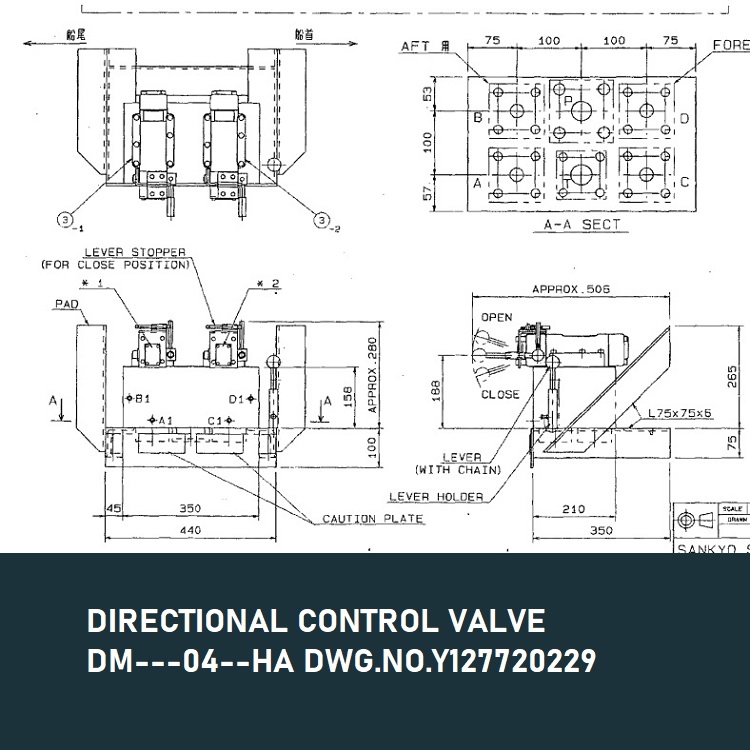 DIRECTIONAL CONTROL VALVE DM---04--HA DWG.NO.Y127720229