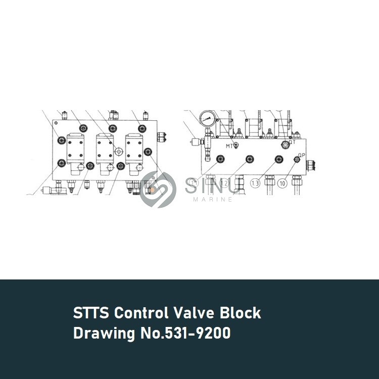 STTS Control Valve Block Drawing No.531-9200 HATCH COVER--