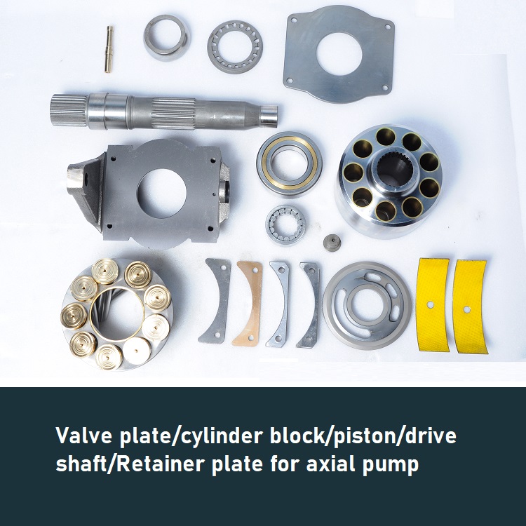 Valve plate cylinder block piston  drive shaft Retainer plate for axial pump for deck