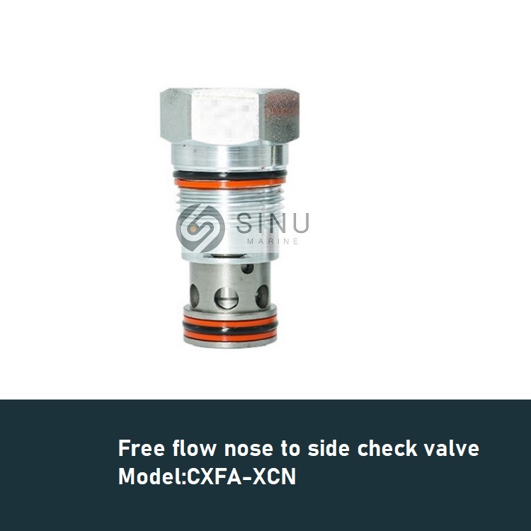 sinuCXFA-XCN Free flow nose to side check valve－－－