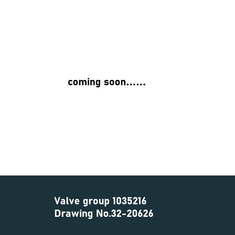 Valve group 1035216 Drawing No.32-20626 for hatch cover hydraulic spare parts