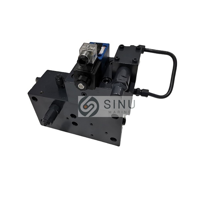 Manifold Block-1 for hydraulic deck crane Tsuji marine ship spares(1)