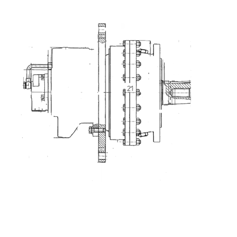Hatch cover motor with reduction gear,type GM2 420 1H D314+R131E