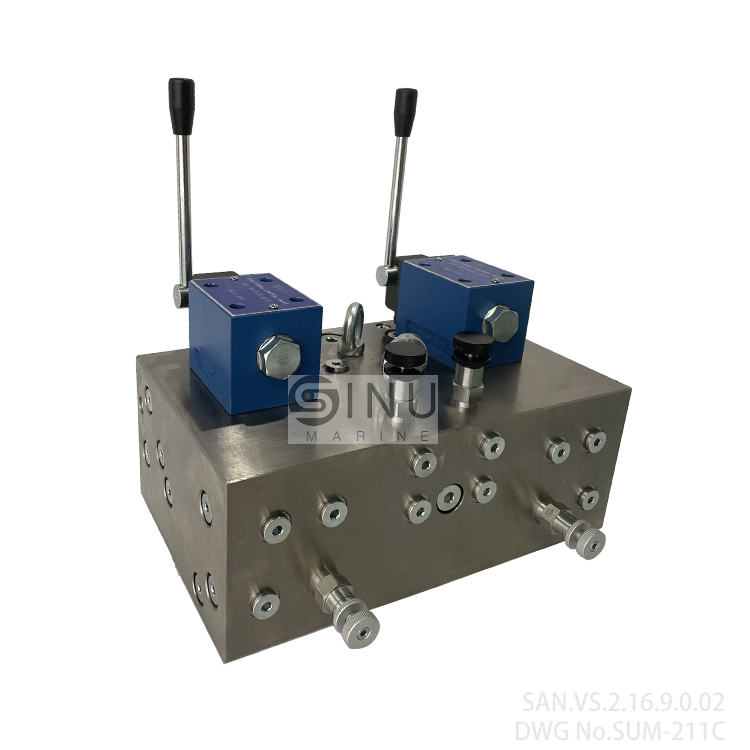 SN-Control valve stand SUM-211C for hatch cover - ship hydraulic parts