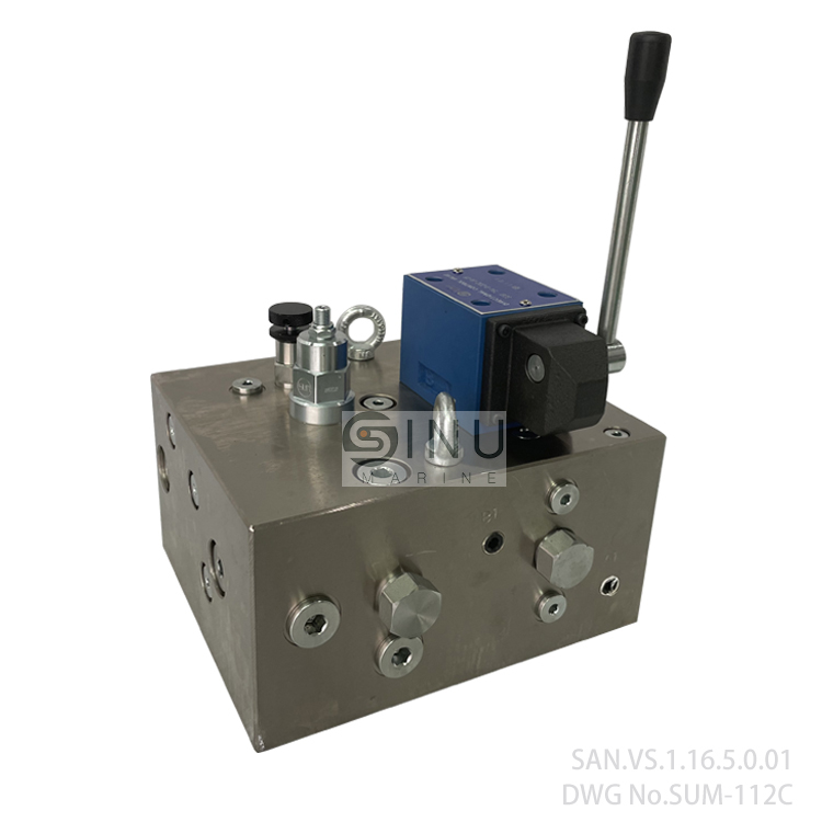 SN-Control valve stand DRW NO.SUM-112C,hatch cover hydraulic parts