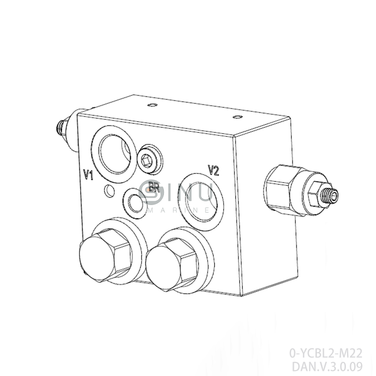 SN-Orbit Motor counter balance valve 0-YCBL2-M22 