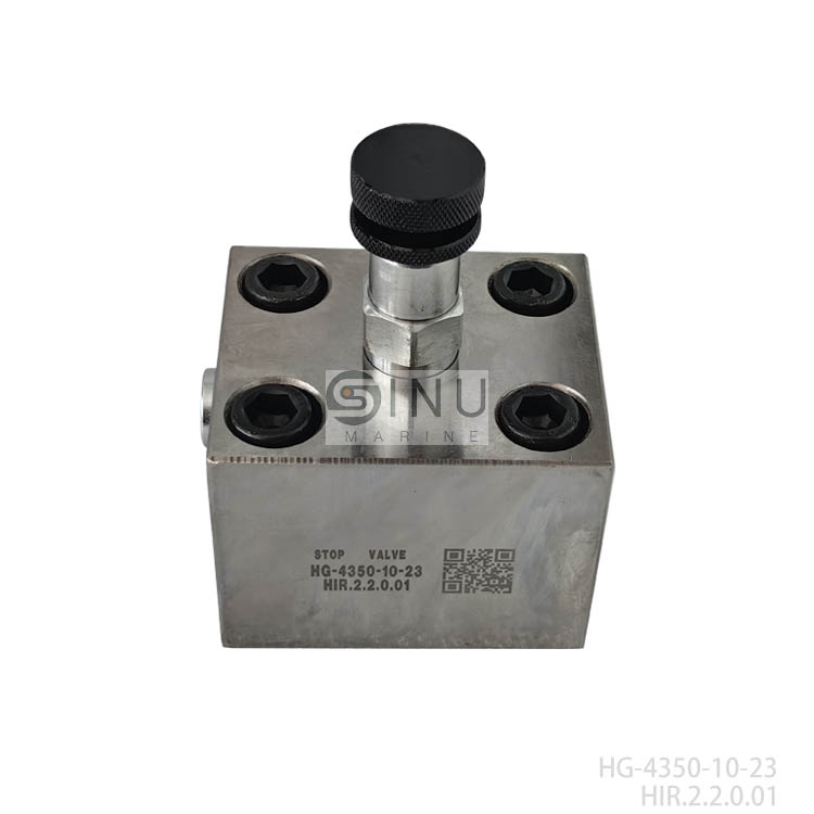 SN-Gasket Type Stop Valves HG-4350-10-23 for hatch cover -hydraulic spare parts