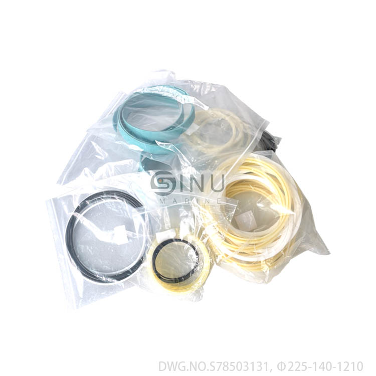 SN-SEOHAE hatch cover hydraulic cylinder seal kits,DWG.NO.S78503131,Φ225-140-1210