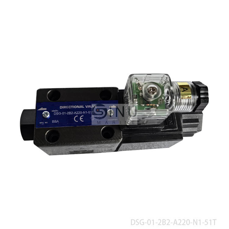 SN-Solenoid Directional Valve DSG-01-2B2-A220-N1-51T Deck Crane Hydraulic System Sapre Part