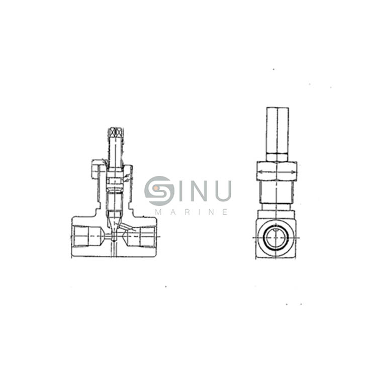 SN-HIROSE NEEDLE VALVE GNT-02-203 FOR HYDRAULIC USE（WITH CAP）