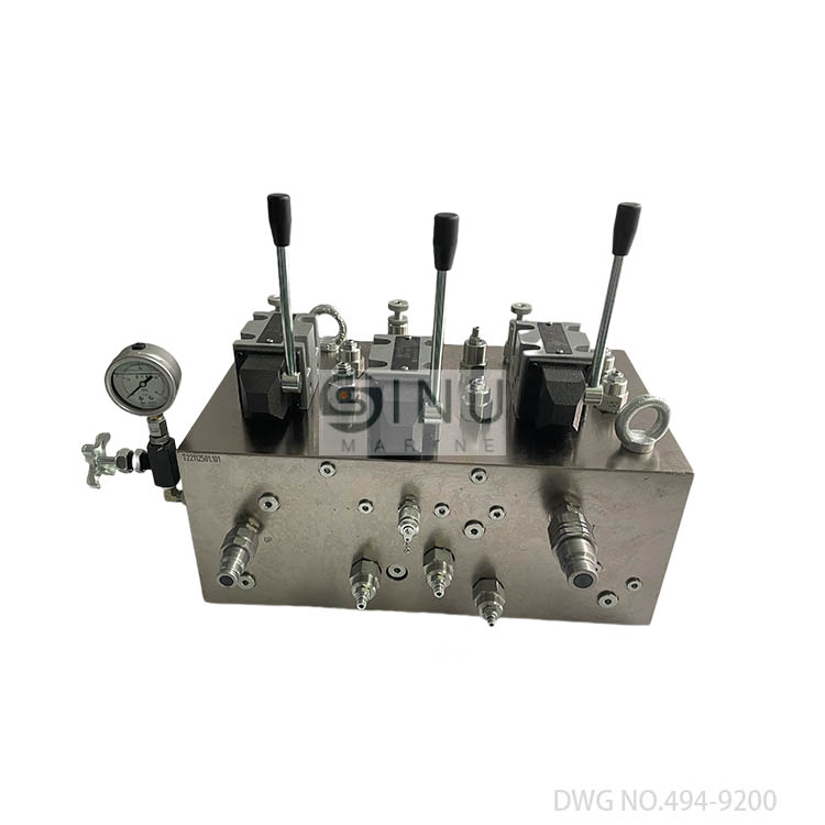 SN-TTS HATCH COVER CONTROL VALVE BLOCK DWG NO.494-9200506-9200