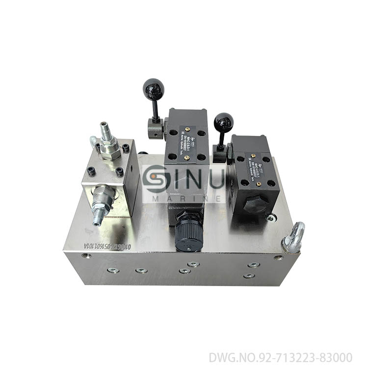 SN-MARINE HATCH COVER CONTROL VALVE STAND DWG.NO.92-713223-83000