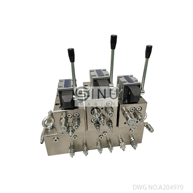 SN-MACGREGOR HATCH COVER CONTROL VALVE STAND DWG NO.A204979