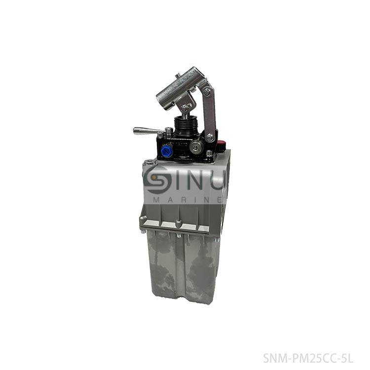 SN-SNM-PM25CC-5L HYDRAULIC HAND PUMP WITH OIL TANK (ALUMINUM) FOR ﻿LIFERAFT DAVIT HANDLING CRANE-OIL CYLINDER