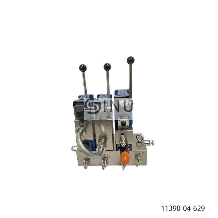 SN-KVARNER SHIPS EQUIPMENT-HATCH COVER HDYRAULIC VALVE BLOCK 11390-04-629 