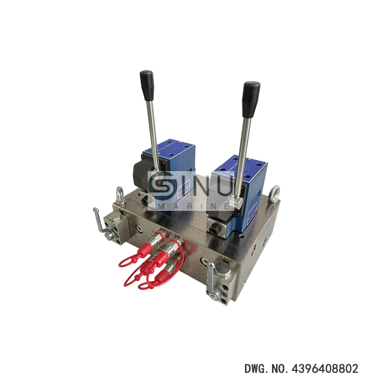 SN-TSUNEISHI Control valve stand for steel hatch cover DWG.NO.4396408802 