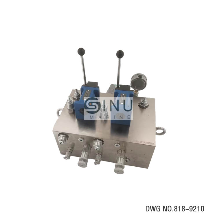SN-MARINE CONTROL VALVE BLOCK DWG NO.818-9210 FOR HATCH COVER