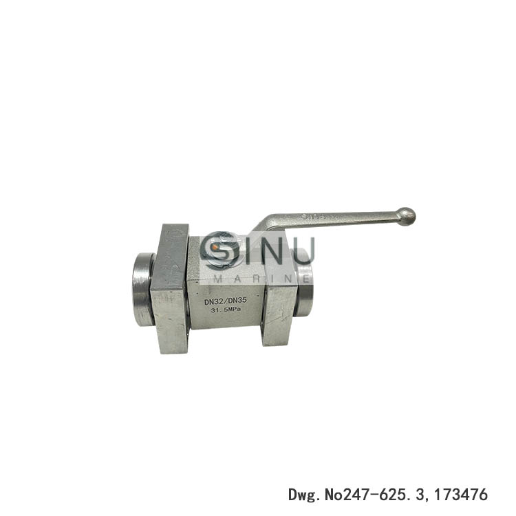 SN-BALL VALVE FOR HYDRAULIC INLET LINE,Dwg.No247-625.3,173476