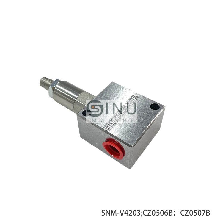 SN-SNM-V4203，CZ0506B；CZ0507B RELIEF VALVE ，VALVE INSTALLATION FOR DECK CRANE 