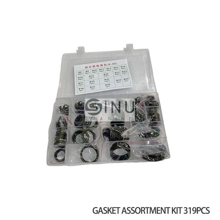SN-SELF-CENTERED BONDED SEAL OIL WASHERS GASKET ASSORTMENT KIT 319PCS